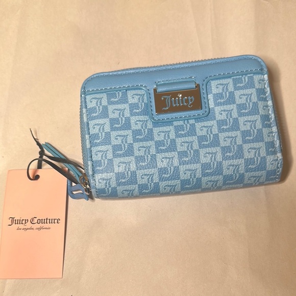 Juicy Couture Light Blue Logo Wallet - Picture 1 of 4